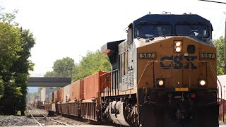 CSX I032 rolls on through South Plainfield,NJ With CSX 557 CW44AC in the lead! (July 30th)