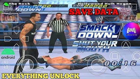 Save Data for WWE SmackDown Shut Your Mouth PS2 Game for Aether Sx2 Emulator on Android |Gameplay