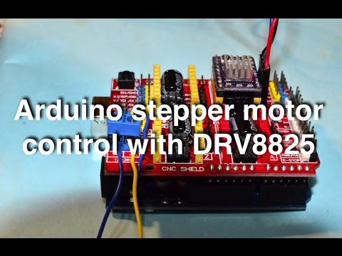 Arduino stepper motor control with CNC shield and DRV8825 ... cnc control wiring 
