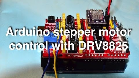 Arduino stepper motor control with CNC shield and DRV8825 (with code!!)