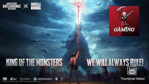 Godzilla in PUBGMOBILE Spawn island.