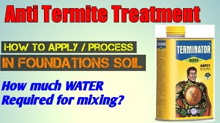 Anti Termite Treatment In Construction In Hindi As Per Is 6313 2001