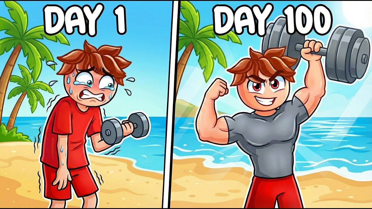 MAWIE Starts Hitting The GYM in Roblox!