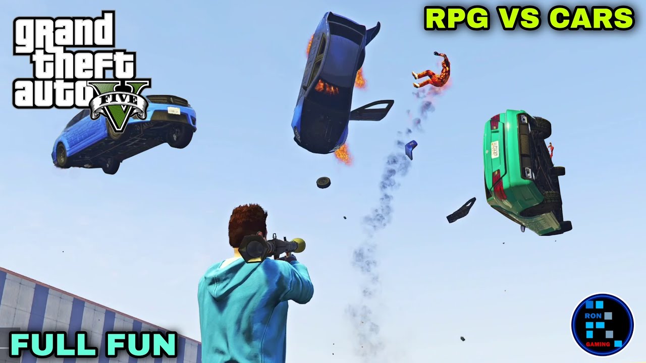 [Hindi] GTA V | RPG VS CARS SUPER FUNNY GAMEPLAY WITH RON