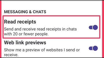 Skype Read receipts Settings