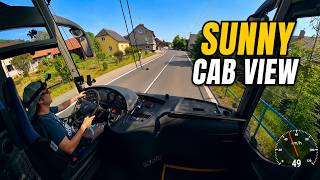 Sunny Summer Bus Drive | Mercedes-Benz Tourismo 2017 | Cab View 4K screenshot 5