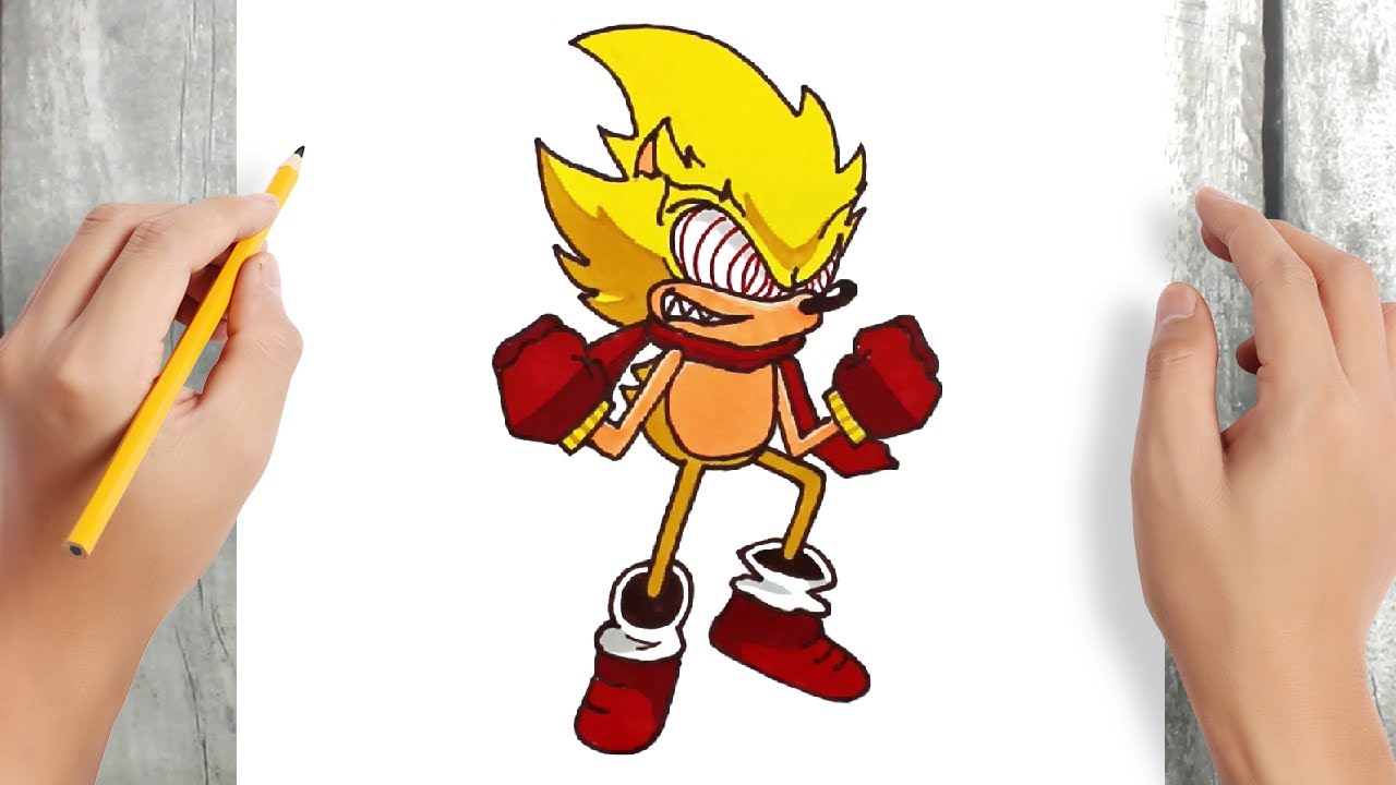 How to DRAW FLEETWAY SUPER SONIC from The Movie 