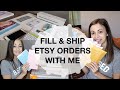 Fill and Package Etsy Orders with me | Cash Envelopes | Behind the Scenes of my Etsy Shop