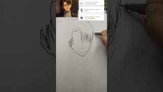 how to draw Levi Ackerman🔥#levi #leviackerman #aot #attackontitan #eren #mikasa #shorts #viralvideo