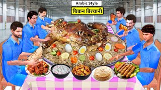 Arabic Style Chicken Biryani Mandi Style Street Food Labour Camp Lunch Hindi Kahaniya Moral Stories