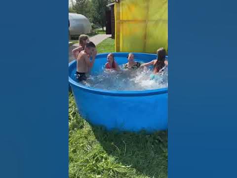 Детский пластиковый надежный бассейн - YouTube