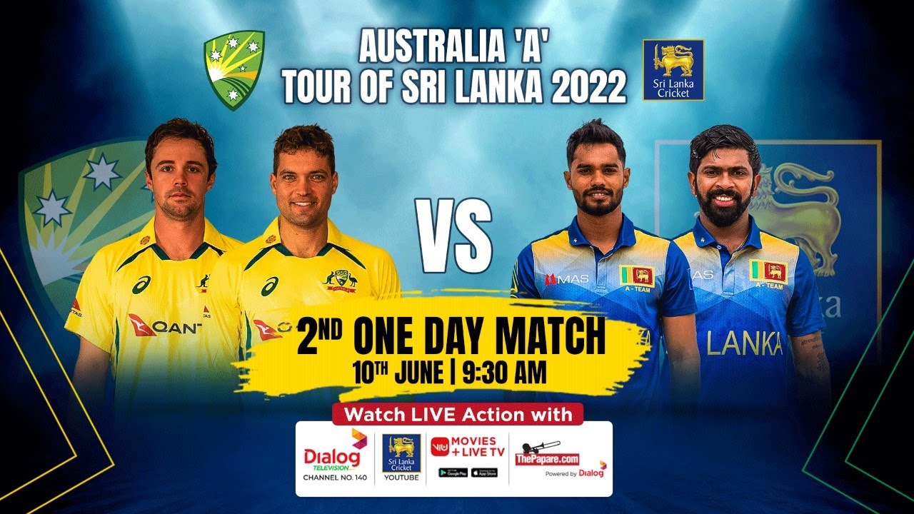 🔴 LIVE 2nd One Day Match - Australia A tour of Sri Lanka 2022