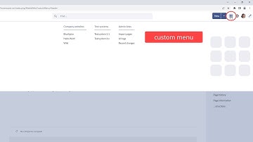 BlueSpice 4: Custom menu
