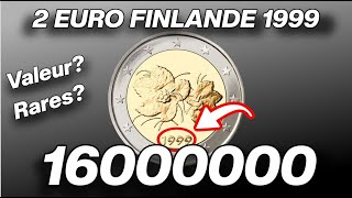 VALUE of 1999 FINLAND 2 EURO Regular Coin 16,000,000