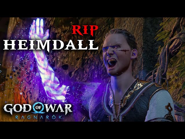 Heimdall death scene - God of War Ragnarok 