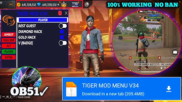 OB51 FREE FIRE MOD MENU 🔥 UNLIMITED DIAMOND HACK 🔥 FF MOD MENU APK 2025