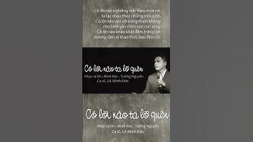 CÓ LỜI NÀO TA LỠ QUÊN? #shorts • Lê Minh Đức • Vũ Minh Đức & Tường Nguyễn #coloinaotaloquen