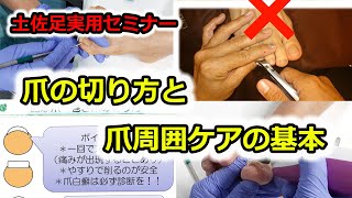 爪の切り方と爪周囲ケアの基本〈土佐足実用セミナー〉