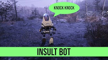Fallout 76 Random Encounters: Insult Bot - Knock Knock #Shorts