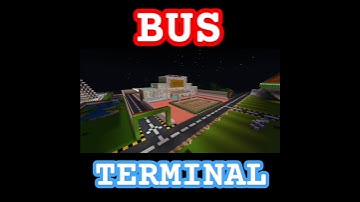 build bus station in Minecraft/ build bus terminal🚌#shorts #shortvideo #trendingshorts #shortsfeed