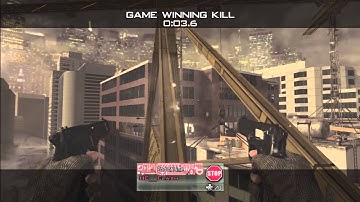 Working On My Crane Shots.. (MW2 Trickshot off Highrise Crane)