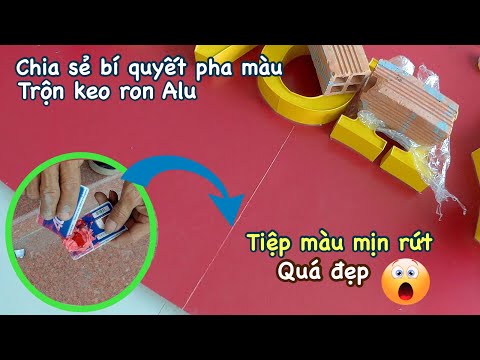 Màu Alu - Chia sẻ bí quyết trộn màu keo di ron Alu va kỹ thuật thi công khung bảng to khủng.