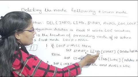 Deleting a Node from Linked List in Data Structure Lec-11| Hindi