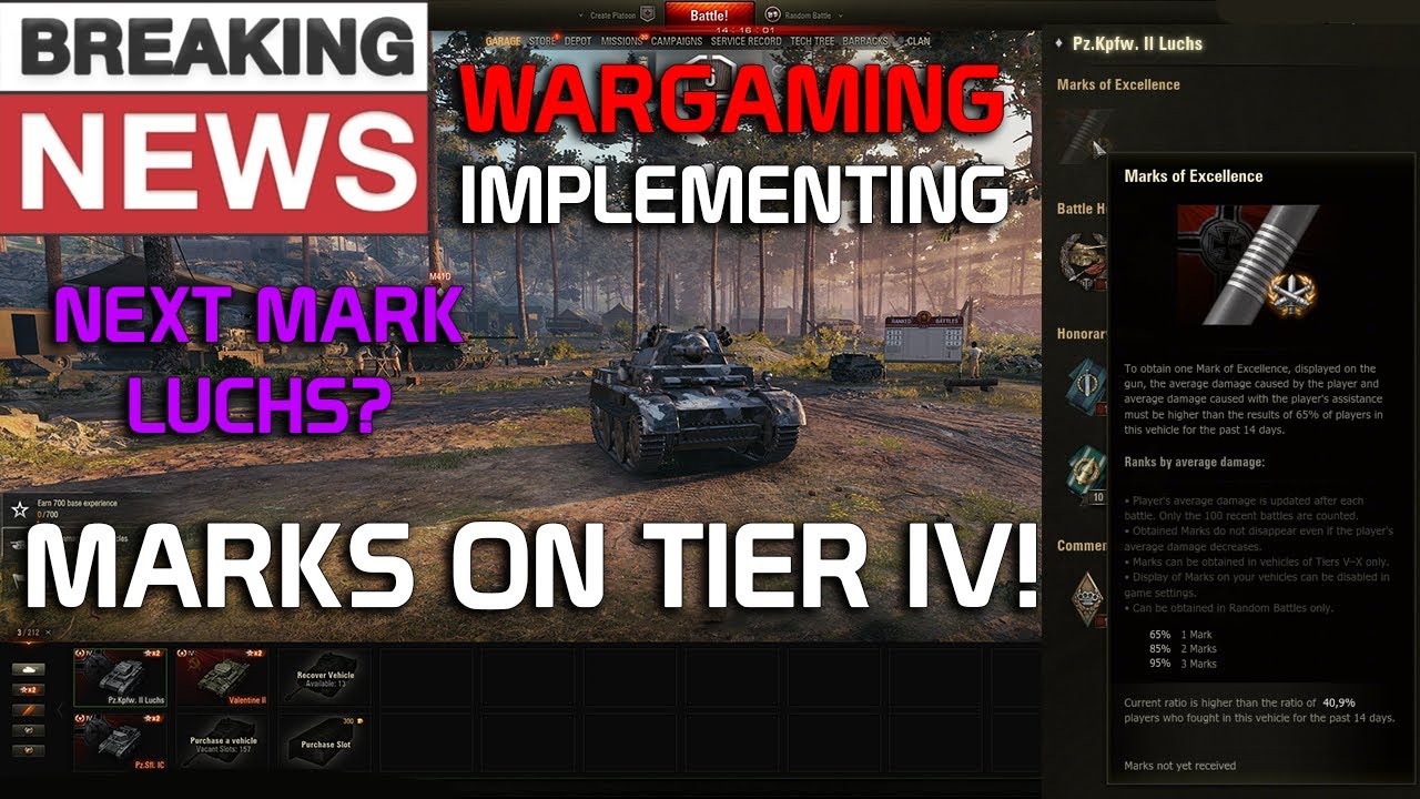 New BREAKING NEWS: WG implementing MoE in Tier IV! | World of Tanks