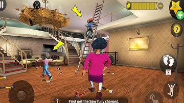 Scary Teacher 3D - with nick and tani troll Miss T fell face down  part 4865 #scaryteacher3d