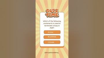 PHP Quiz: Test your PHP knowledge #shorts #php