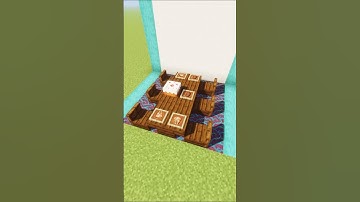 how to make a dinner table in Minecraft #shorts #minecraft #decorations_20