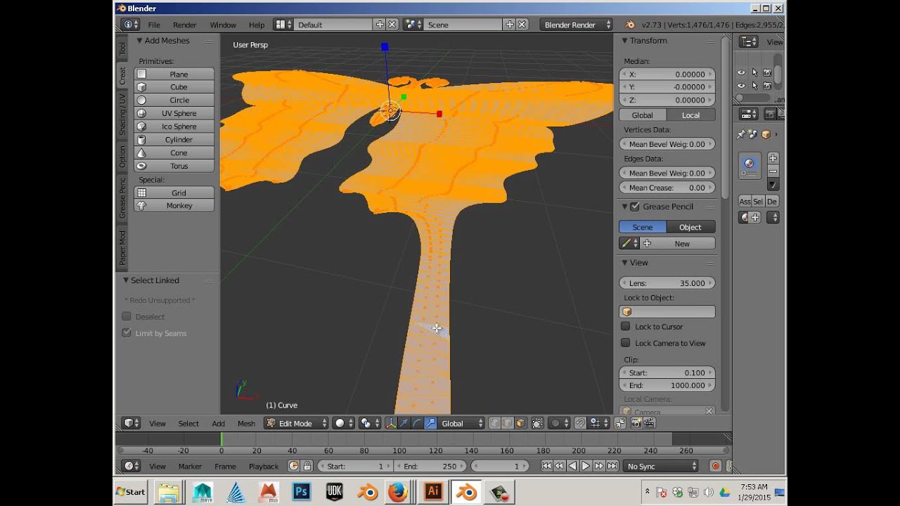 Download Step 2 Vector to 3D to STL (Blender) 2 of 3 - YouTube