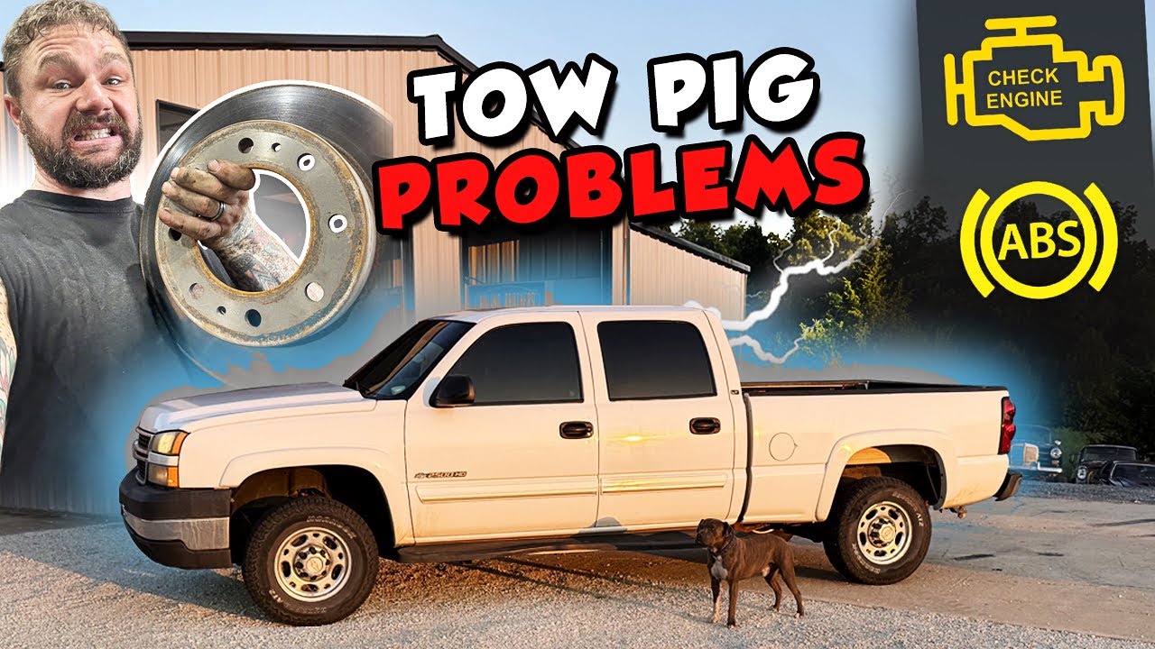 Tow Pig fights me.. Multiple problems. CRACKED ROTORS?? Can we fix it. 2006 Silverado 2500 4x4.
