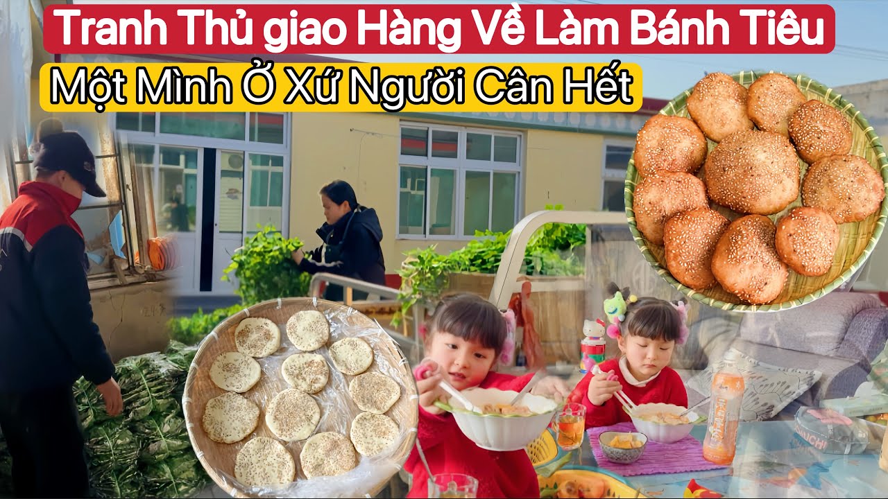 #94🇻🇳🇨🇳Chồng Trung Tăng Ca Miết Mọi Chuyện The Cân Hết.Vừa Làm Vừa Giao Vừa Làm Bánh Tiêu