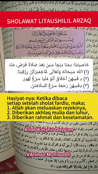 Sholawat litaushilil arzaq #viralvideo #youtubeshorts #quotes #katamutiara #solawat #nahdlatululama