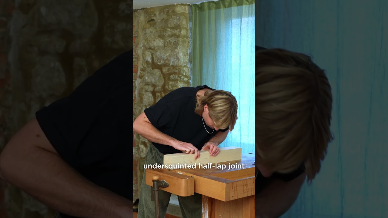 Undersquinted Half Lap Joint - the joint you didn't know you needed.  