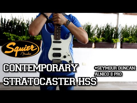 Squier Contemporary Stratocaster HSS - Review - Seymour Duncan Alnico II Pro