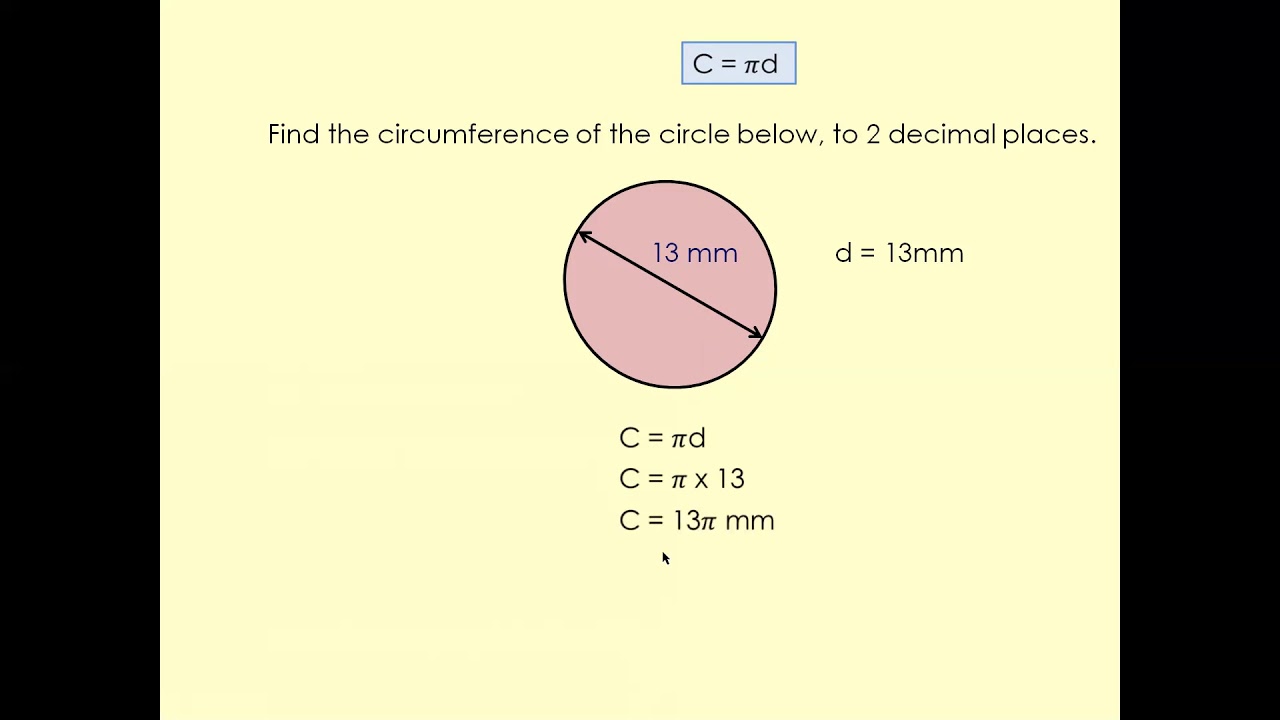 circumference of a circle