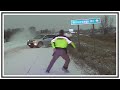 Sliding Driver Scares Deputy In Winter Road Conditions | Dash Cam | United States | 20190122