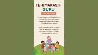 TERIMAKASIH GURU - AJI SYAFA 