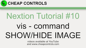 #77 Nextion Display vis Hide/Show command - NO Nextion Library Nextion tutorial
