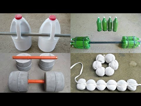 Video: How To Make Homemade Dumbbells