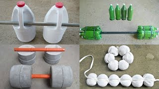 How to Make Homemade Dumbbell For Free - DIY Weights