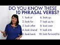 Understanding Phrasal Verbs with 'Look'