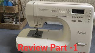 SINGERミシン  Apricot Computer 9700 Singer Apricot Sewing Machine Unboxing | How It Works - YouTube
