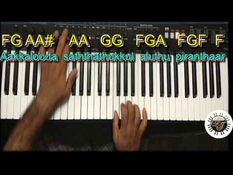 Bethalaiyil Piranthavarai SONG IN KEYBOARD, LEAD, WITH NOTES.scale- F Major,