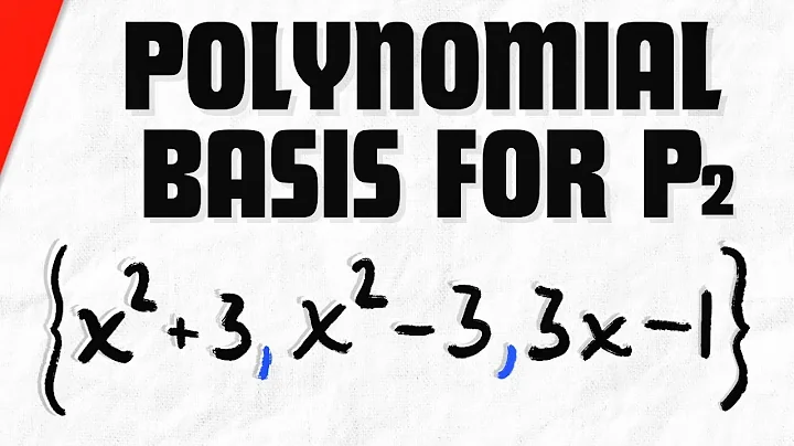 Show Polynomials Form a Basis of P2 | Linear Algebra Exercises