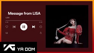 Message from LISA on Spotify!