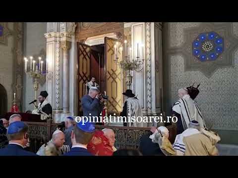 Ceremonie la Sinagoga din Cetate la Timisoara