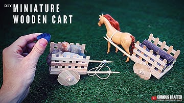 DIY Miniature Wooden Cart Tutorial